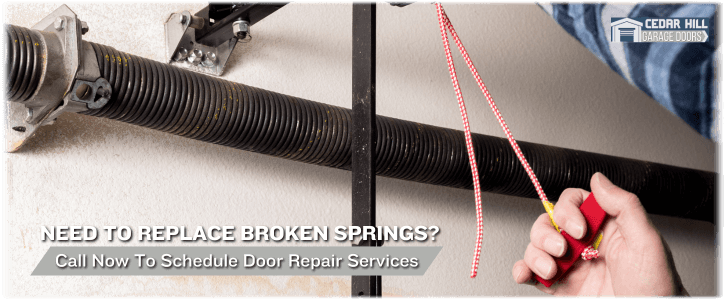 Broken Garage Door Spring Cedar Hill MO